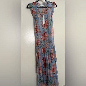 Silk Christy Lynn Sheer Floral Spring Dress